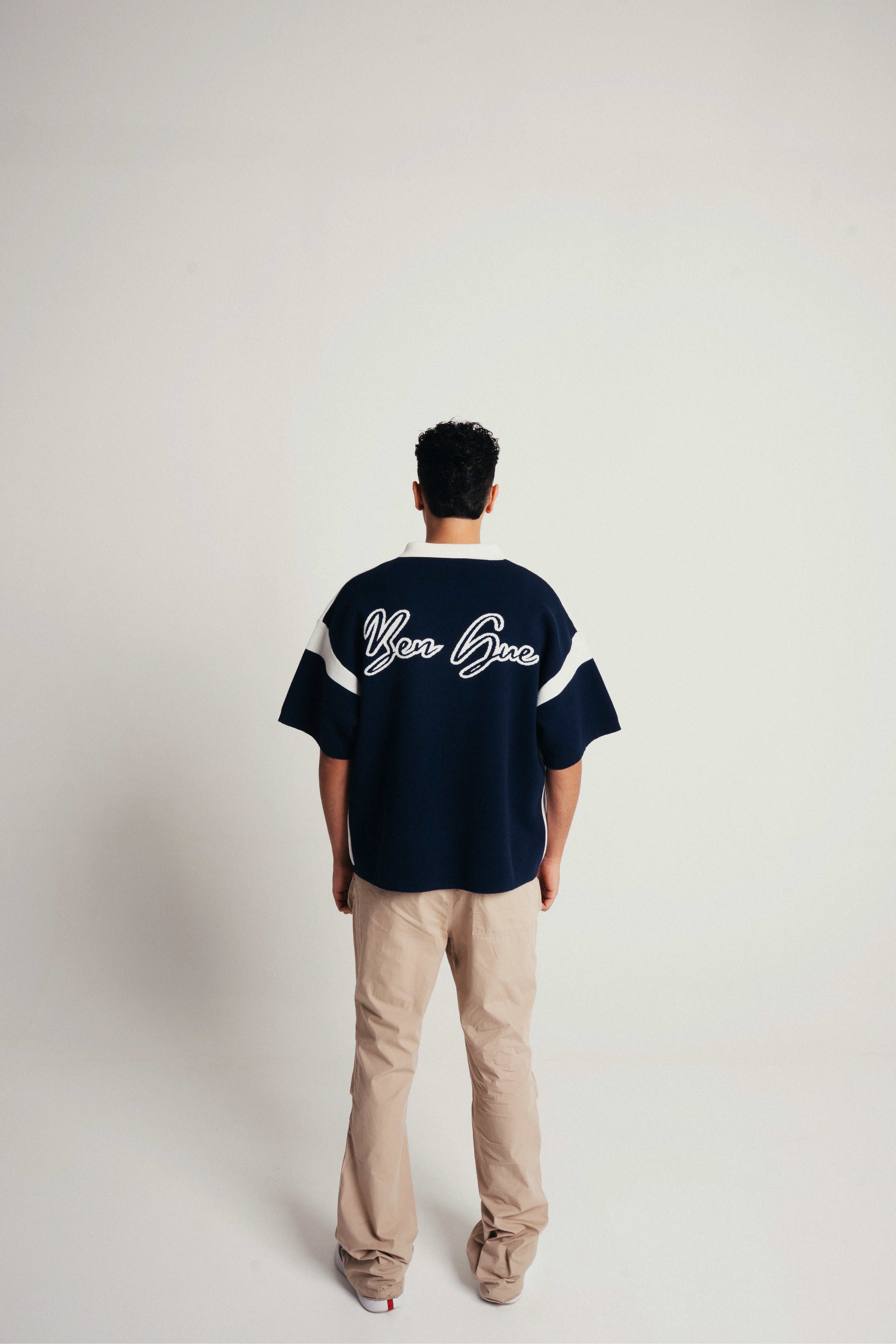 BEN GUE ZIPPER POLO | NAVY BLUE