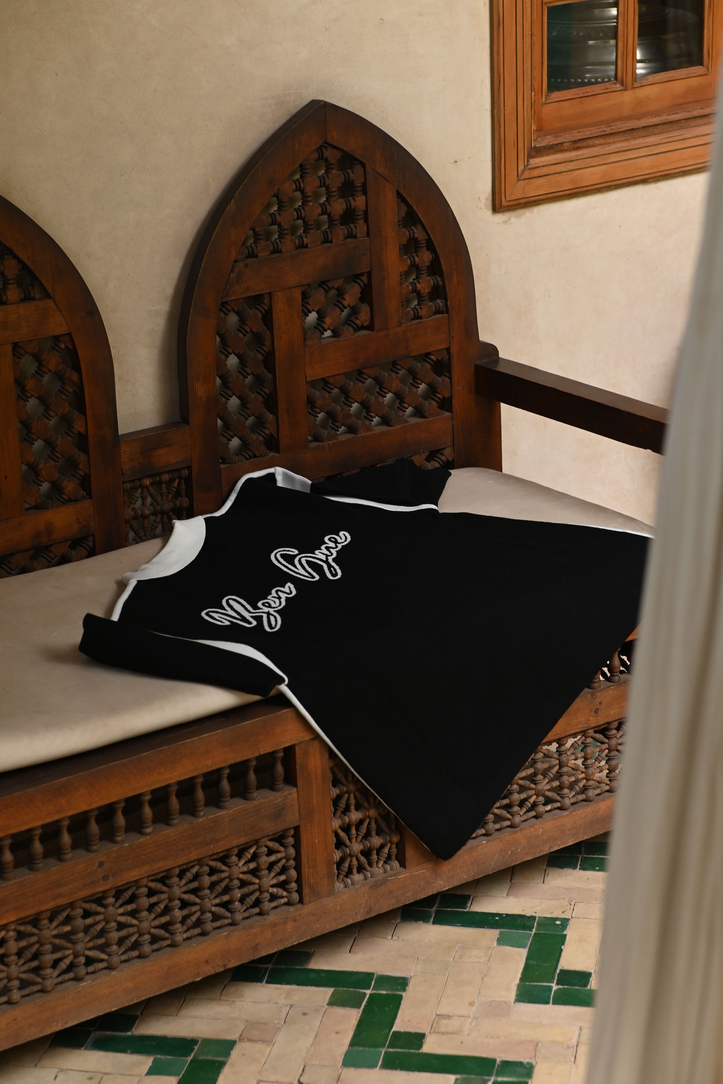 BEN GUE ZIPPER POLO | BLACK